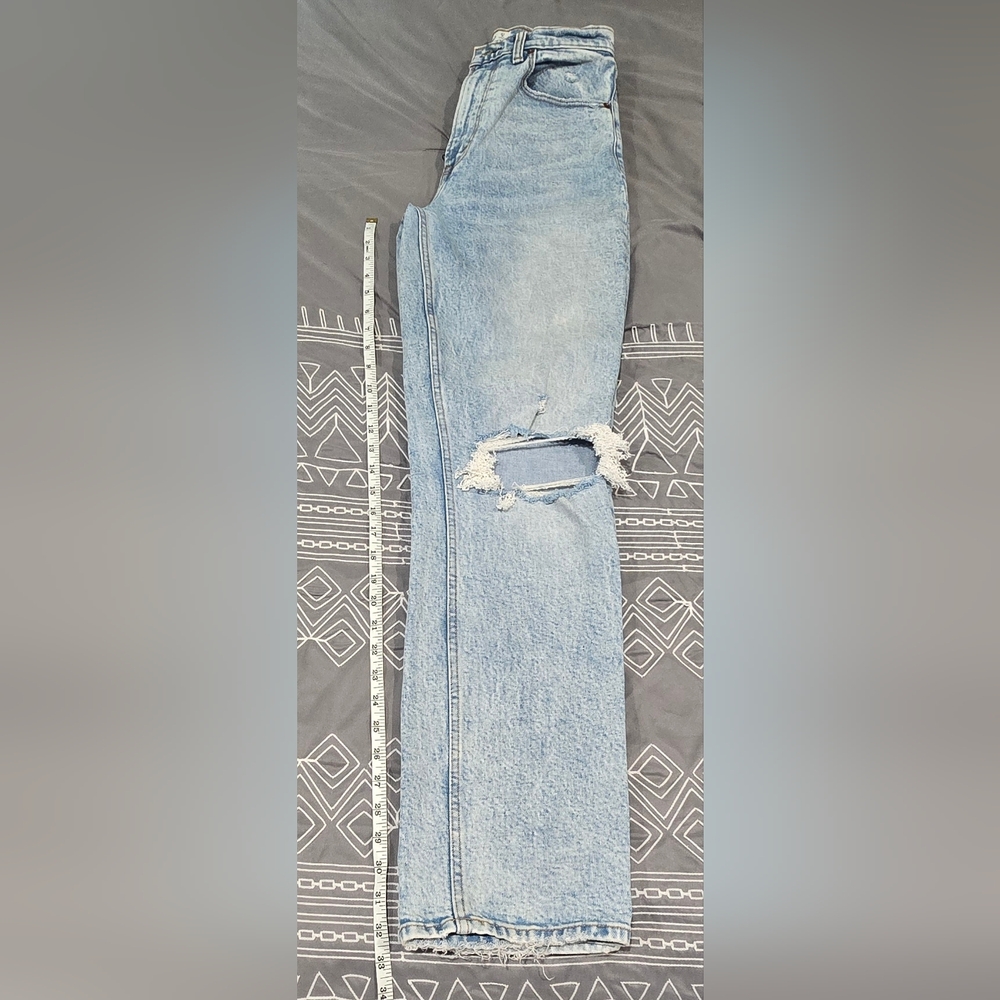 Abercrombie Ultra High Rise 90s Straight Leg Jeans Size 4/27Long - Picture 3 of 7